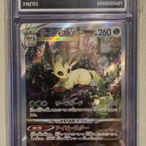 Pokemon  Karte Leafeon aus dem  Set VSTAR Universe 210/173 Bewertet AOG Grading 9,5 Gem Mint  Japanisch