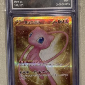 Pokemon  Karte Mew ex  aus dem  Set 151   208/165 Bewertet AOG Grading 9 Mint  Japanisch
