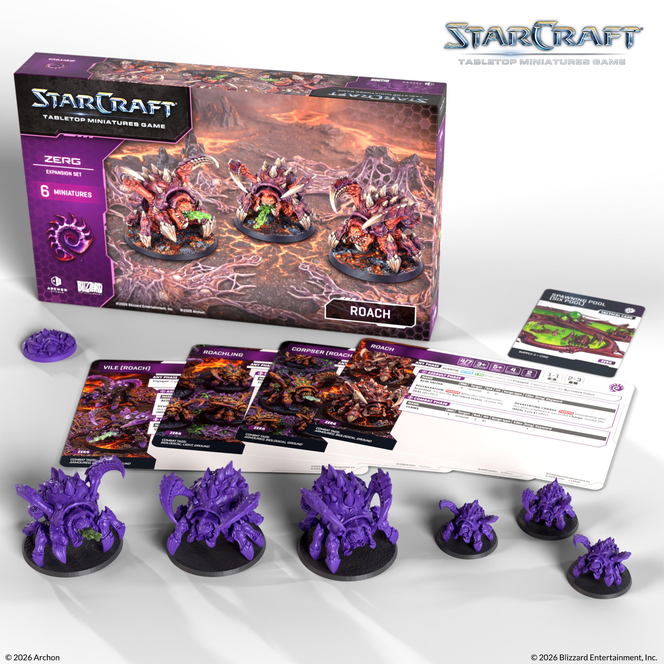 Archon Studio - Starcraft TMG: Zerg Expansion Set: Roach