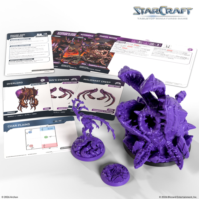 Archon Studio - Starcraft TMG: Zerg Hero Expansion Set: Kerrigan & Omega Worm – Bild 2